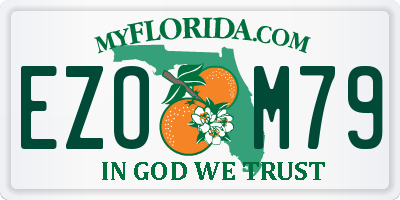 FL license plate EZOM79