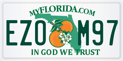 FL license plate EZOM97