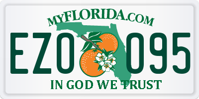 FL license plate EZOO95