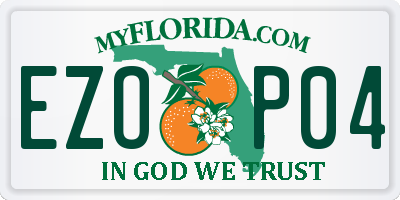 FL license plate EZOP04