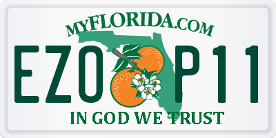 FL license plate EZOP11