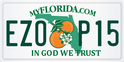 FL license plate EZOP15