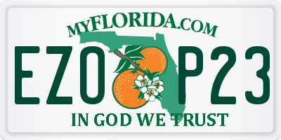 FL license plate EZOP23