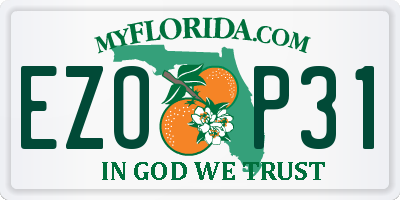 FL license plate EZOP31