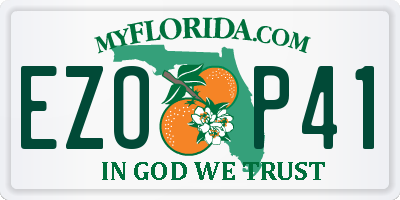 FL license plate EZOP41