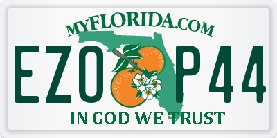 FL license plate EZOP44