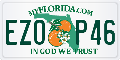 FL license plate EZOP46