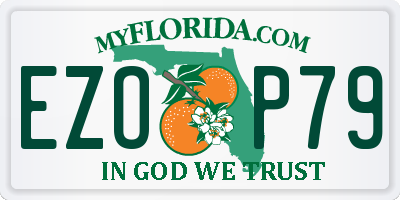 FL license plate EZOP79