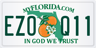 FL license plate EZOQ11