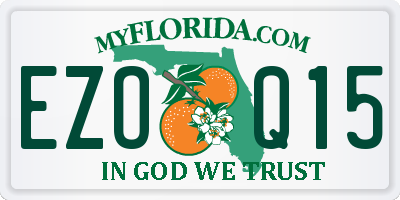 FL license plate EZOQ15