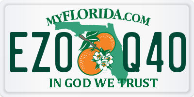 FL license plate EZOQ40