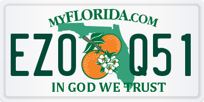 FL license plate EZOQ51