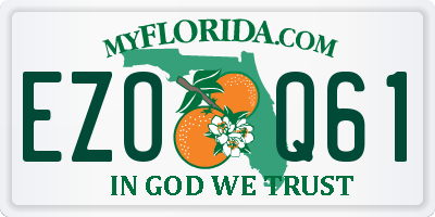 FL license plate EZOQ61