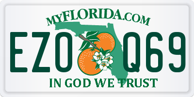 FL license plate EZOQ69