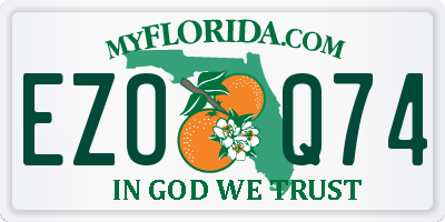 FL license plate EZOQ74