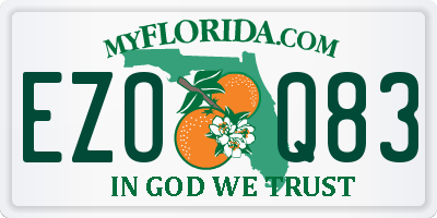 FL license plate EZOQ83