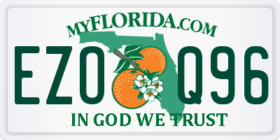 FL license plate EZOQ96