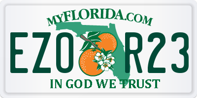 FL license plate EZOR23