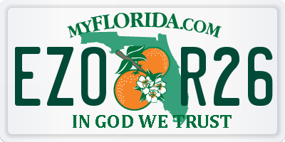 FL license plate EZOR26