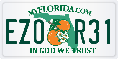 FL license plate EZOR31