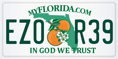 FL license plate EZOR39