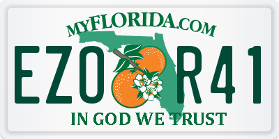 FL license plate EZOR41