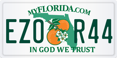 FL license plate EZOR44