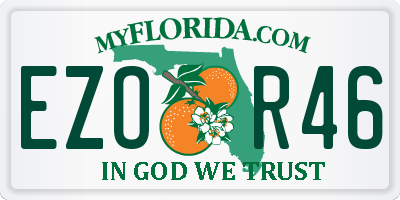 FL license plate EZOR46