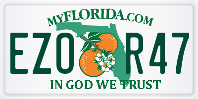 FL license plate EZOR47