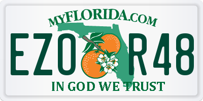 FL license plate EZOR48