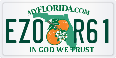 FL license plate EZOR61