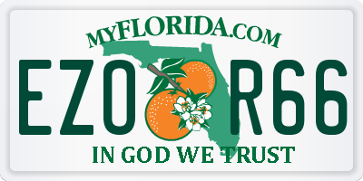 FL license plate EZOR66