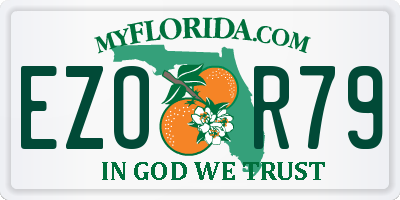 FL license plate EZOR79