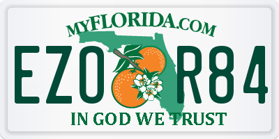 FL license plate EZOR84