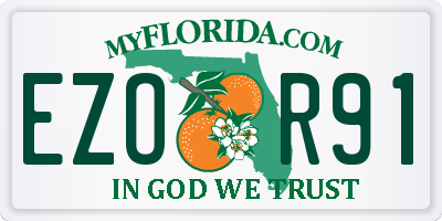 FL license plate EZOR91