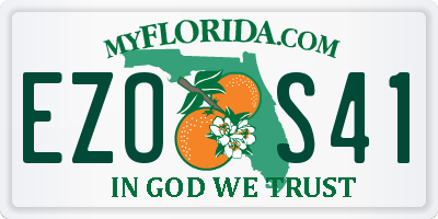 FL license plate EZOS41