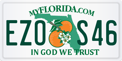 FL license plate EZOS46