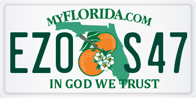 FL license plate EZOS47