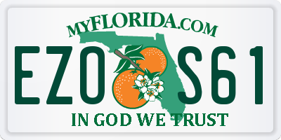 FL license plate EZOS61