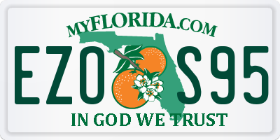 FL license plate EZOS95