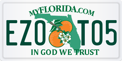 FL license plate EZOT05