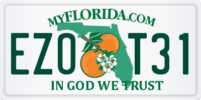 FL license plate EZOT31