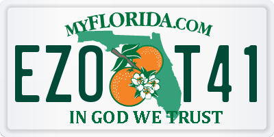 FL license plate EZOT41