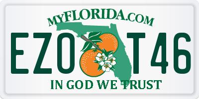 FL license plate EZOT46