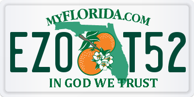 FL license plate EZOT52