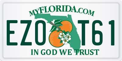 FL license plate EZOT61