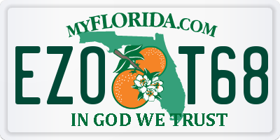 FL license plate EZOT68