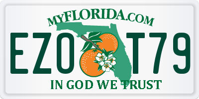 FL license plate EZOT79