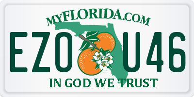 FL license plate EZOU46