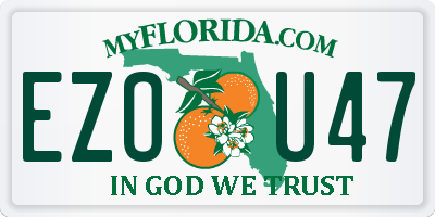 FL license plate EZOU47